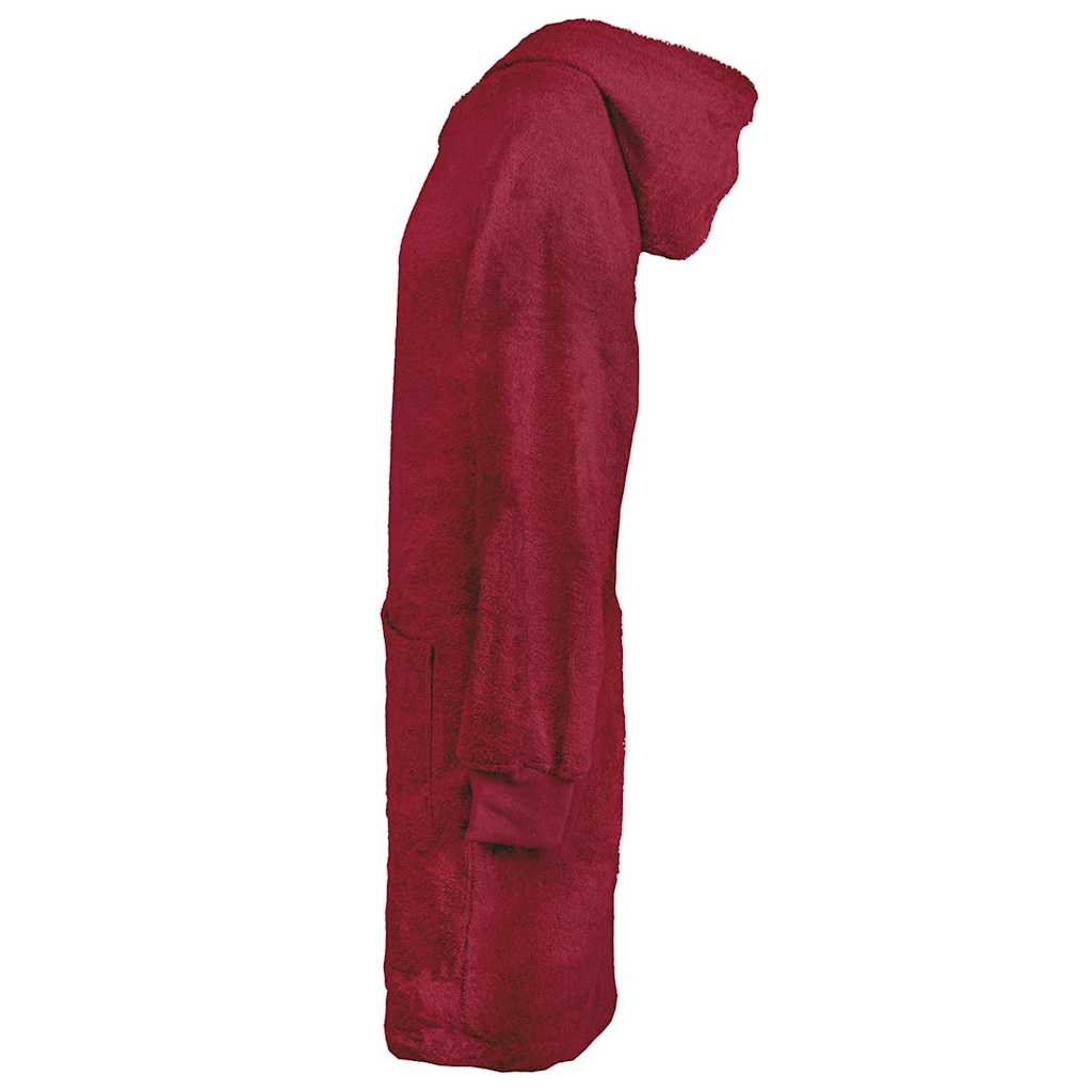 Vidaxl deken hoodie kinn rood l katoen