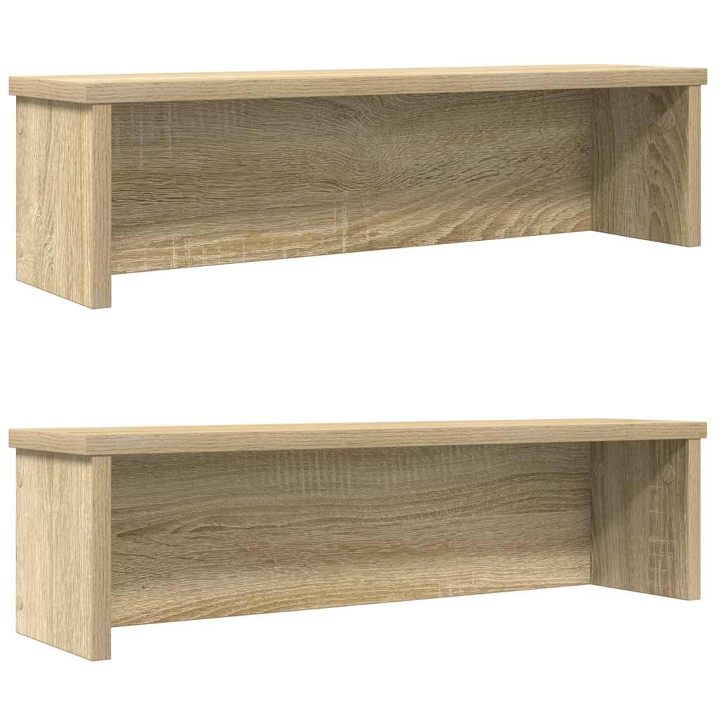 VidaXL køkkenreoler stabelbare 2 stk 60x15x16 cm sonoma eg-farvet