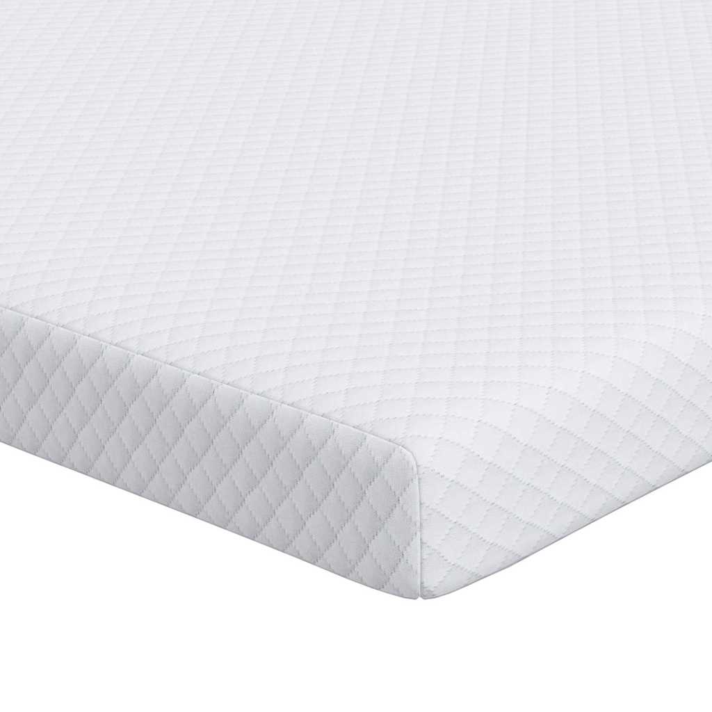 Vidaxl matrastopper wit 90 x 200 cm jacquard stof