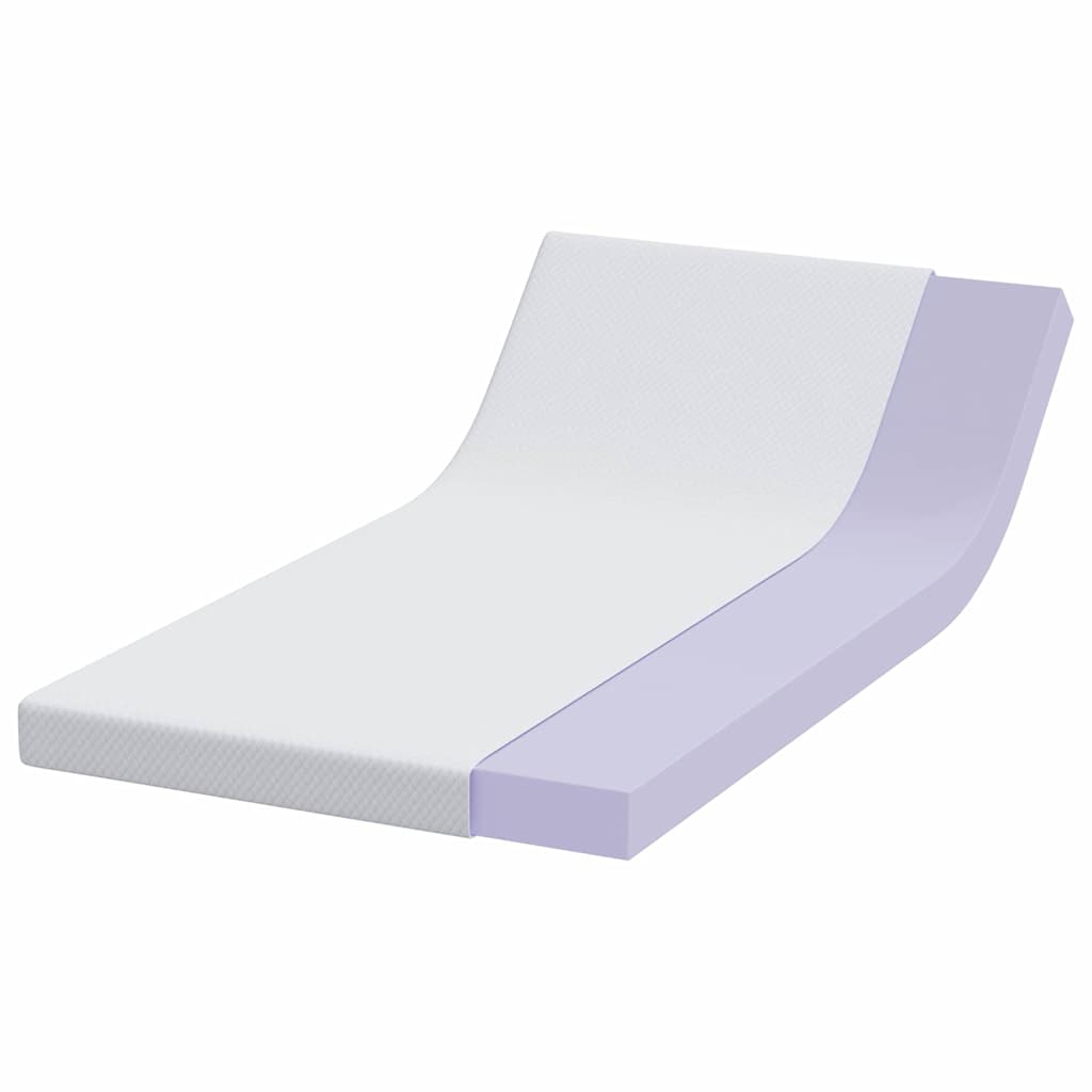 Vidaxl matrastopper wit 100 x 200 cm jacquard stof