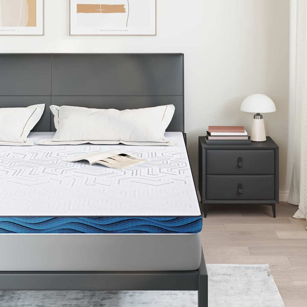 Vidaxl matrastopper wit 180 x 200 cm jacquard stof