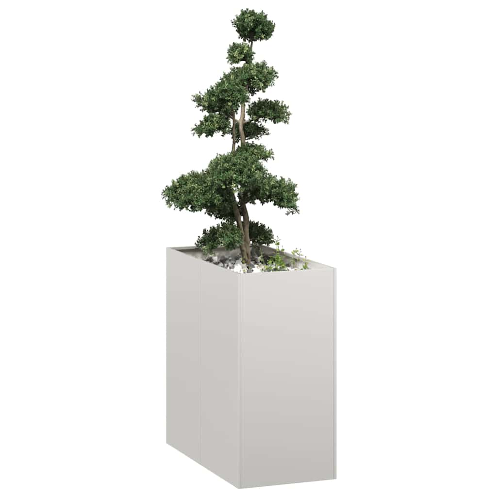 Vidaxl plantenbak 40x80x80 cm roestvrij staal