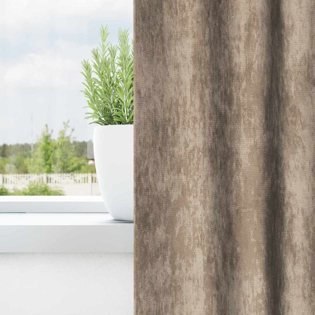 Vidaxl velvet gordijnen 2 pcs champagne 245 x 140 cm fluweel