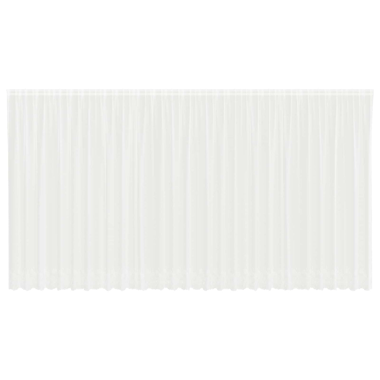 Vidaxl kantgordijn met gordijnen wit 750 x 240 cm polyester