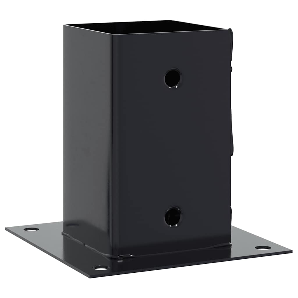 Vidaxl spokkels vierkant 12 st 91x91 mm antraciet staal gepoedercoat