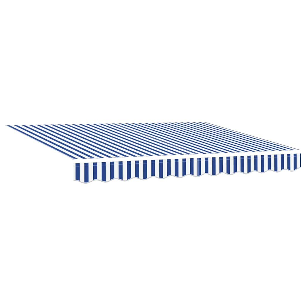 Vidaxl vervangingsdoek voor zonnescherm blauw en wit 330 x 195 cm