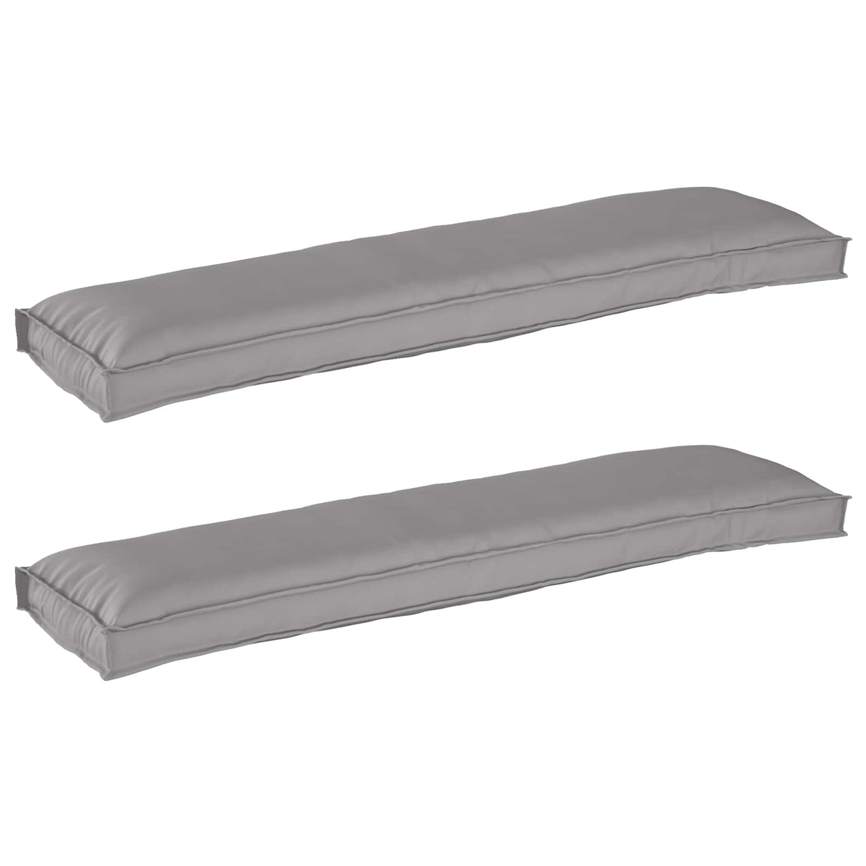 Vidaxl pallet kussen set 2 pcs grijs 150 x 40 x 8 cm oxford stof