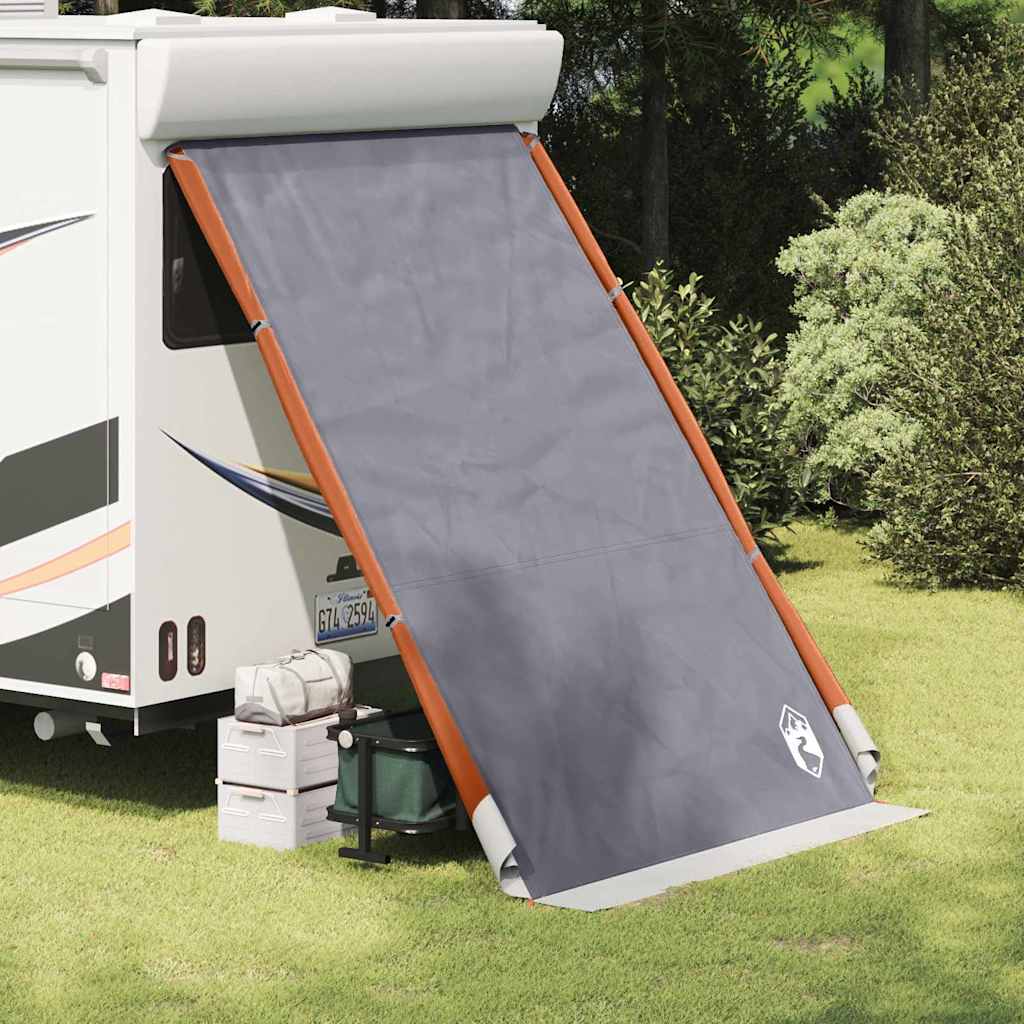 Vidaxl achterkleptent met dak grijs en oranje 190 x 150 x 185 cm taft