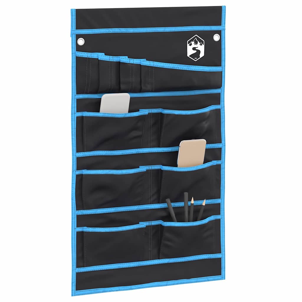Vidaxl opslagzak met opslag zwart en blauw 63,5 x 40 cm oxford