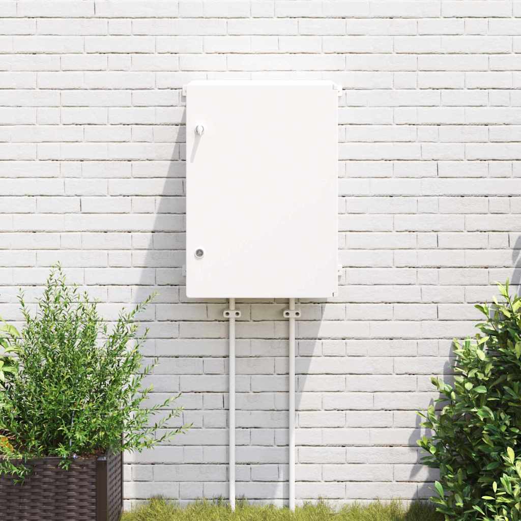 Vidaxl bedieningskast grijs 47 x 20 x 60 cm abs kunststof