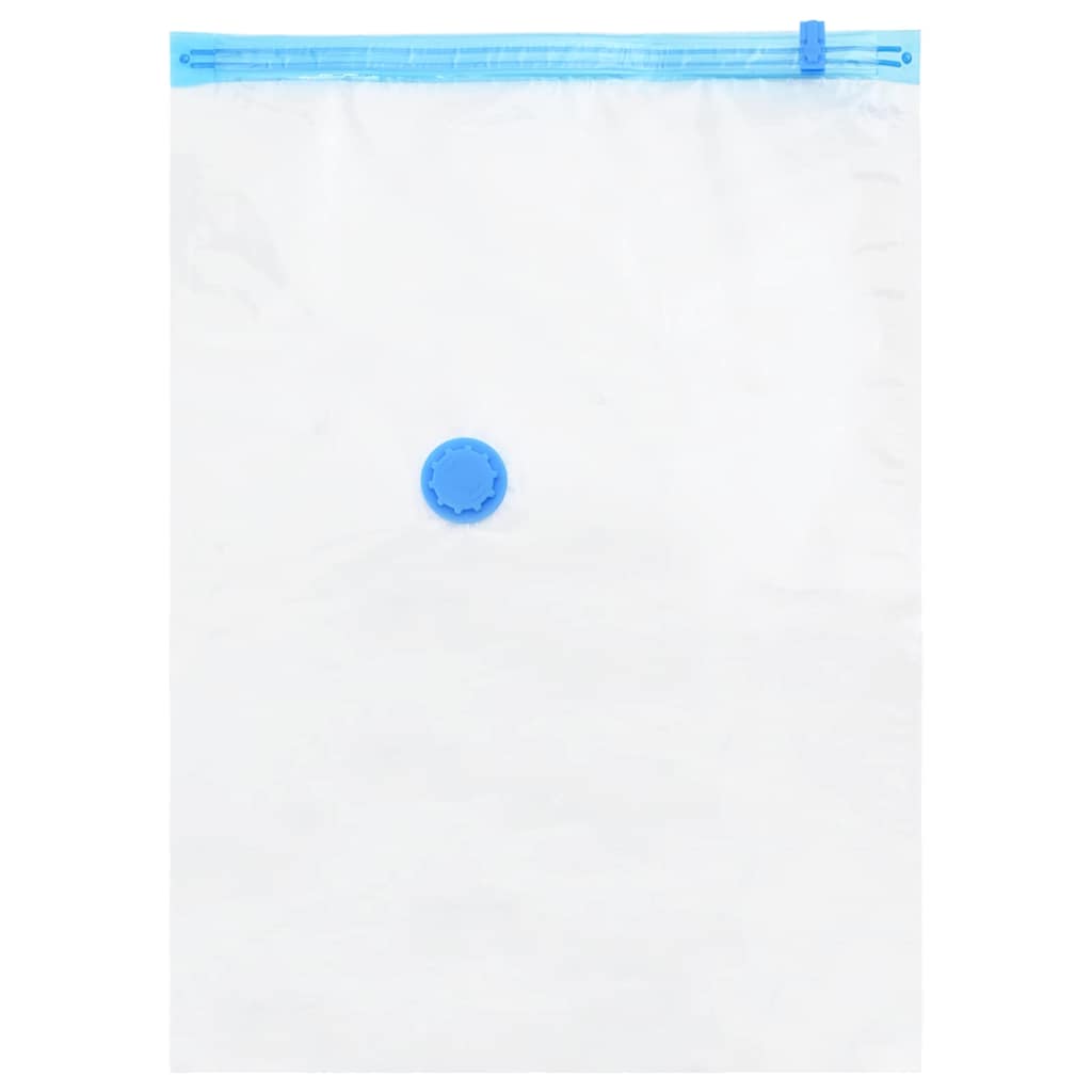 Vidaxl opslagzakken met opslag 5 pcs transparant en blauw 80 x 60 cm