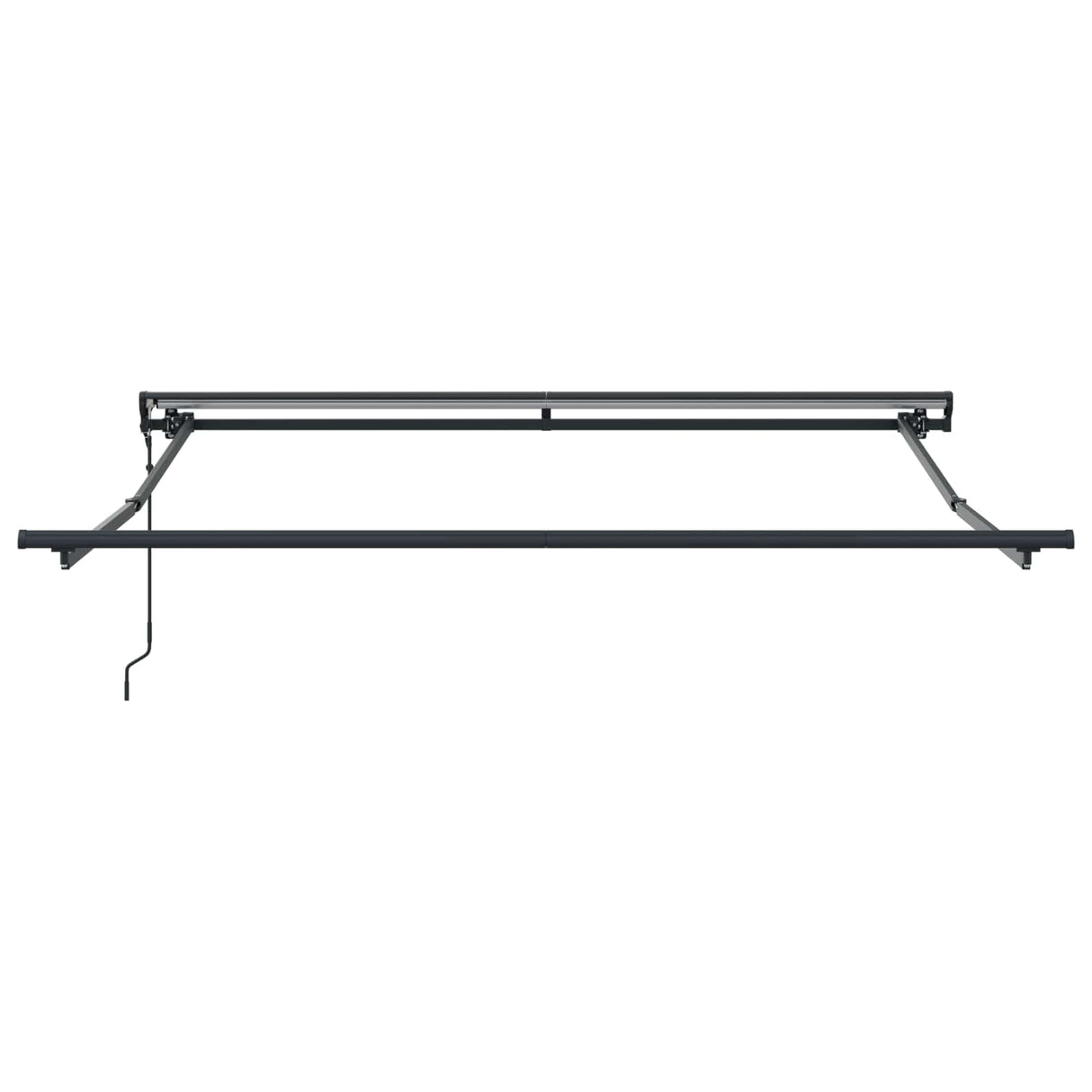 Vidaxl inklapbaar zonnescherm crème 350 x 250 cm polyester en metaal