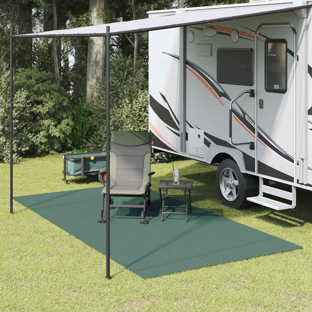 Vidaxl tenttapijt groen 400 × 350 cm polyester