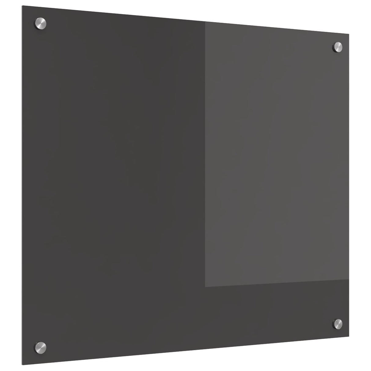 Vidaxl keuken spatscherm donkergrijs 70 x 60 cm gehard glas