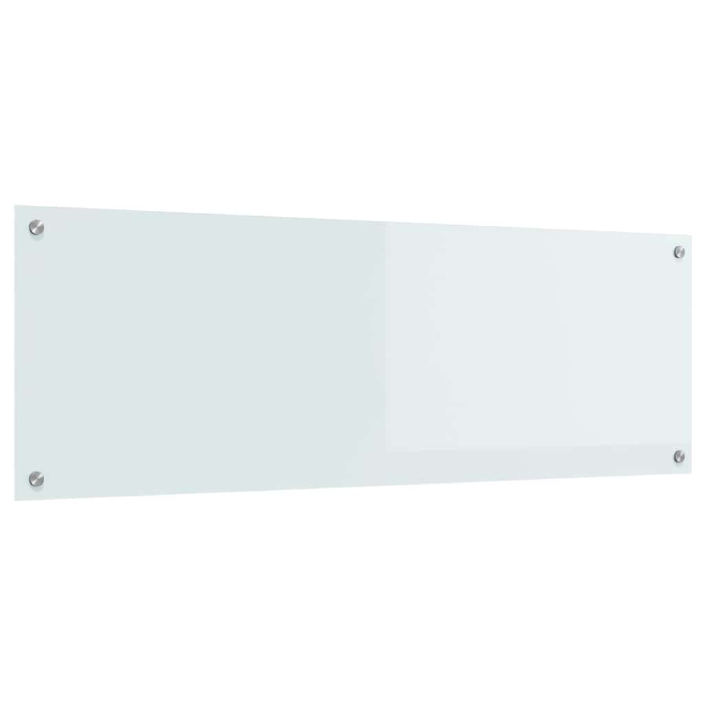 Vidaxl keuken spatscherm wit 120 x 40 cm gehard glas