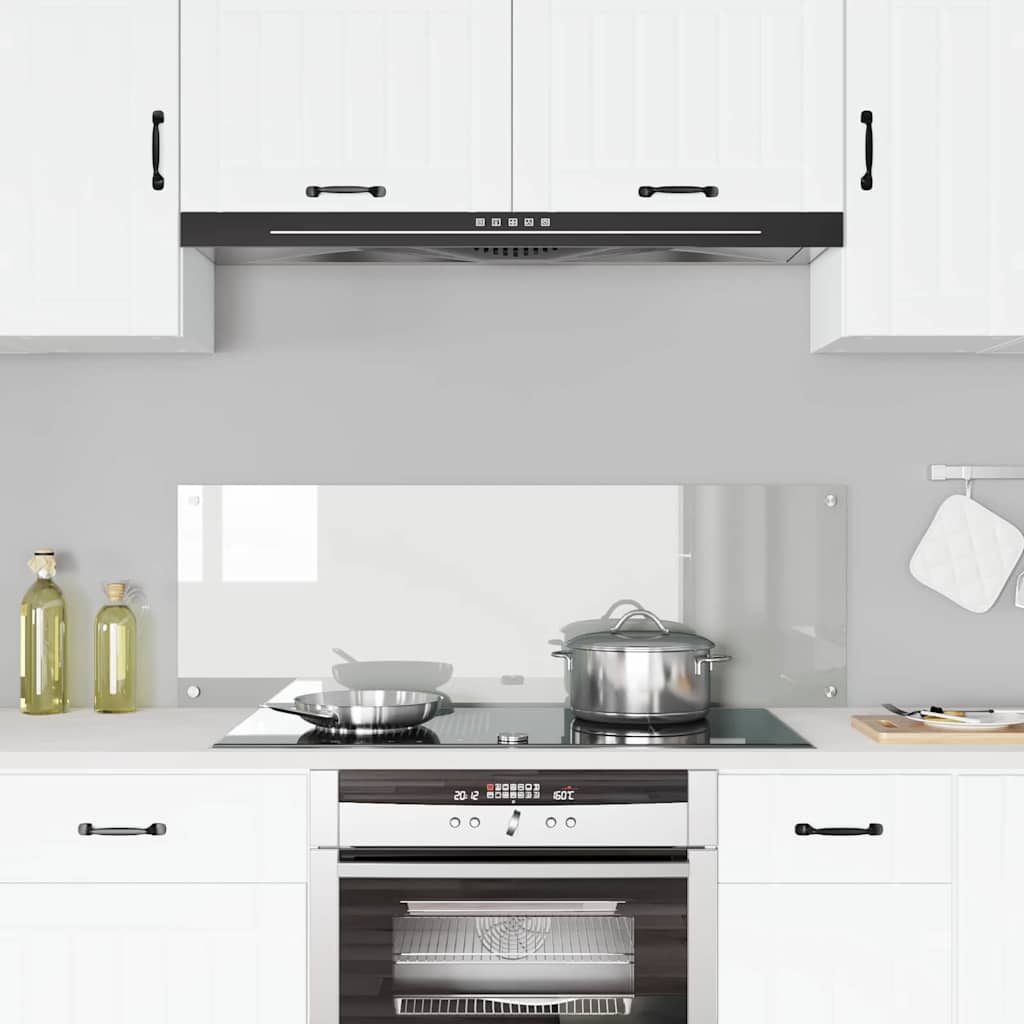 Vidaxl keuken spatscherm doorzichtig 120 x 40 cm gehard glas