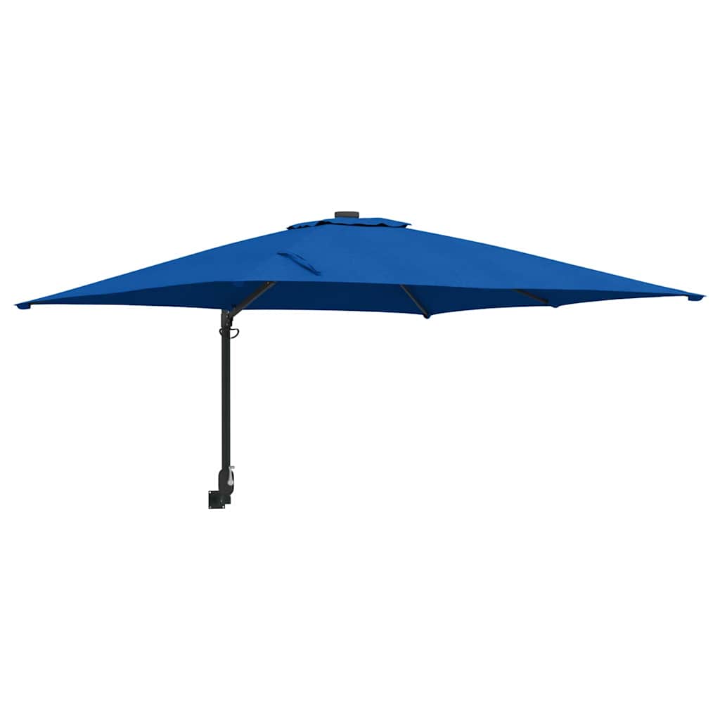 Vidaxl tuinparasol azurblauw 248,5 x 247,5 x 160 cm polyester en staal
