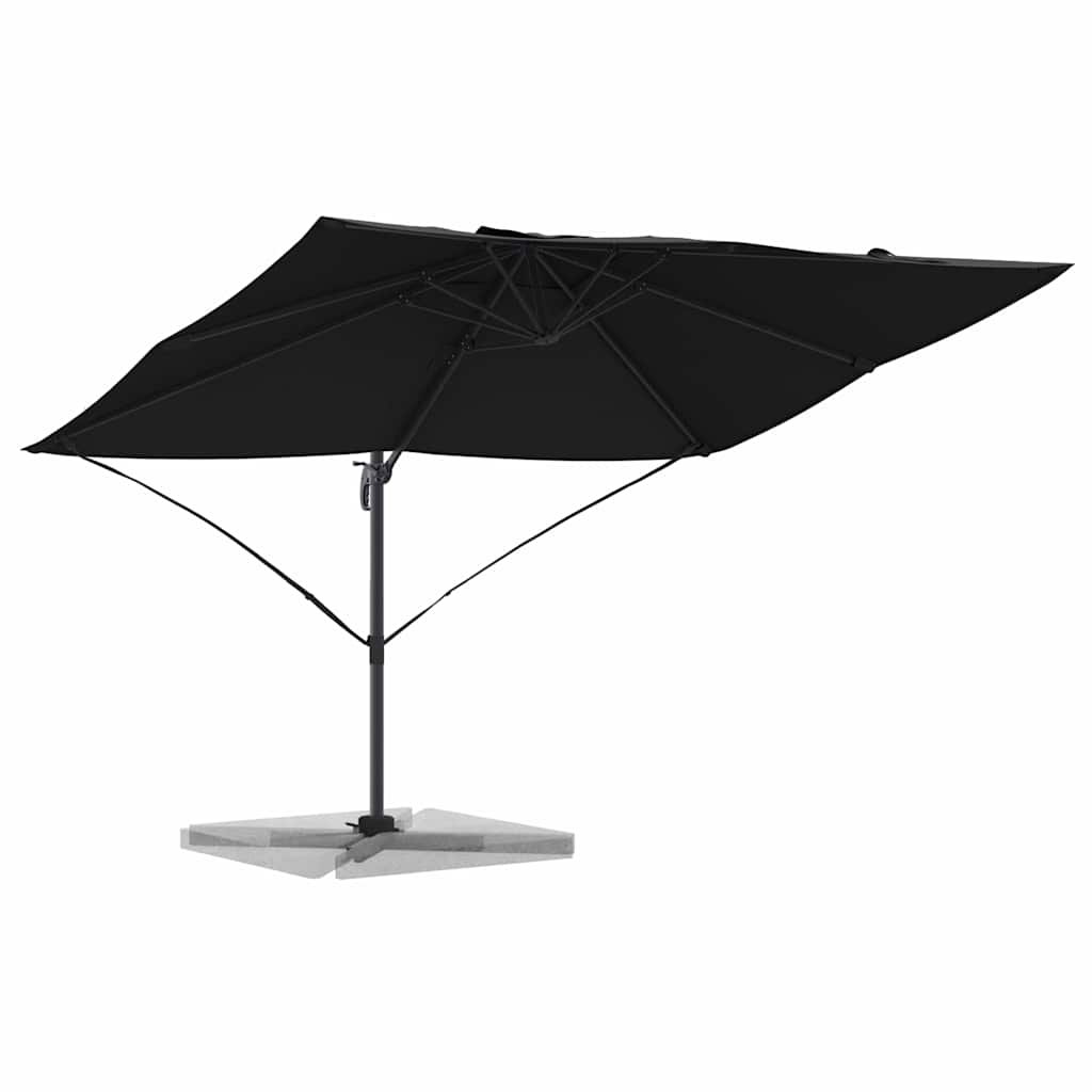 Vidaxl parasol zwart 351 x 250 x 260 cm polyester en aluminium