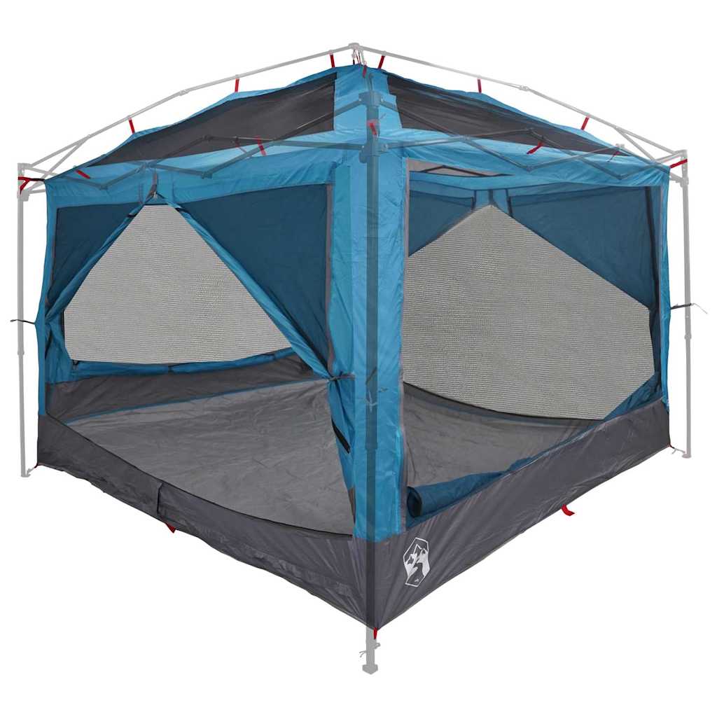 Vidaxl binnentent met dak met opslag blauw en grijs 300 x 300 x 250 cm
