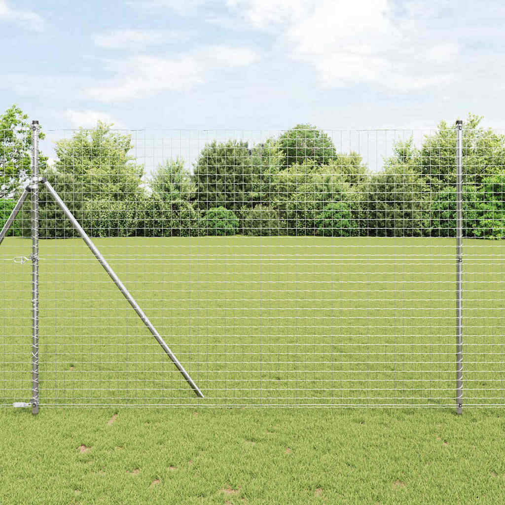 Vidaxl euro hek 1,5 x 10 m pvc-gecoat ijzer