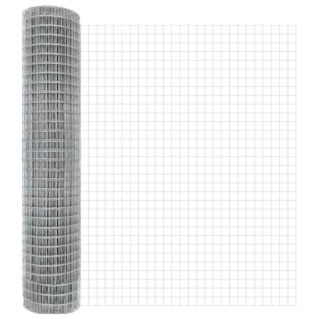 Vidaxl euro hek 1,5 x 10 m pvc-gecoat ijzer