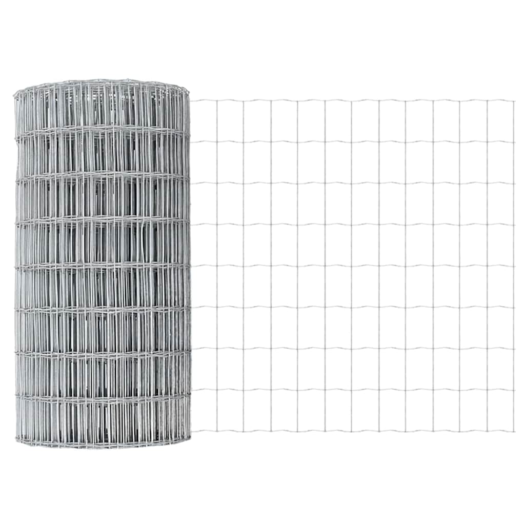 Vidaxl euro hek 0,8 x 10 m pvc-gecoat ijzer