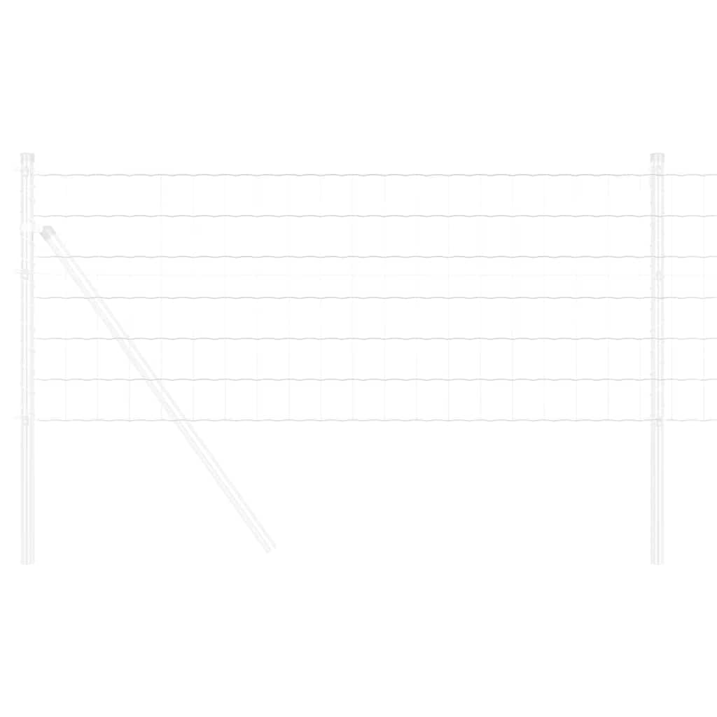 Vidaxl euro hek 0,8 x 10 m pvc-gecoat ijzer