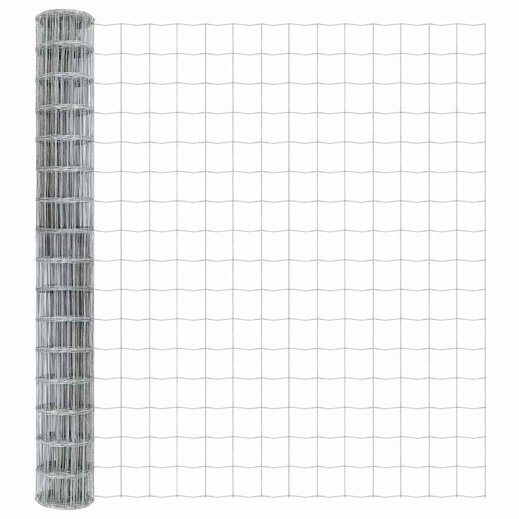 Vidaxl euro hek 1,5 x 10 m pvc-gecoat ijzer