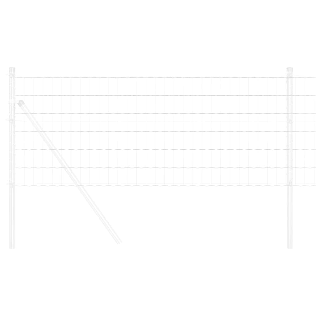 Vidaxl euro hek 0,8 x 25 m pvc-gecoat ijzer