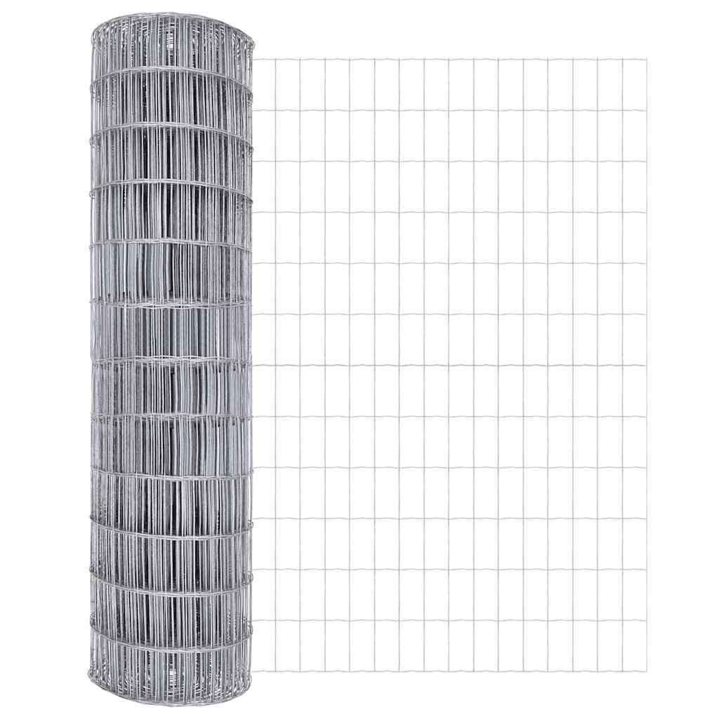 Vidaxl euro hek 1 x 25 m pvc-gecoat ijzer