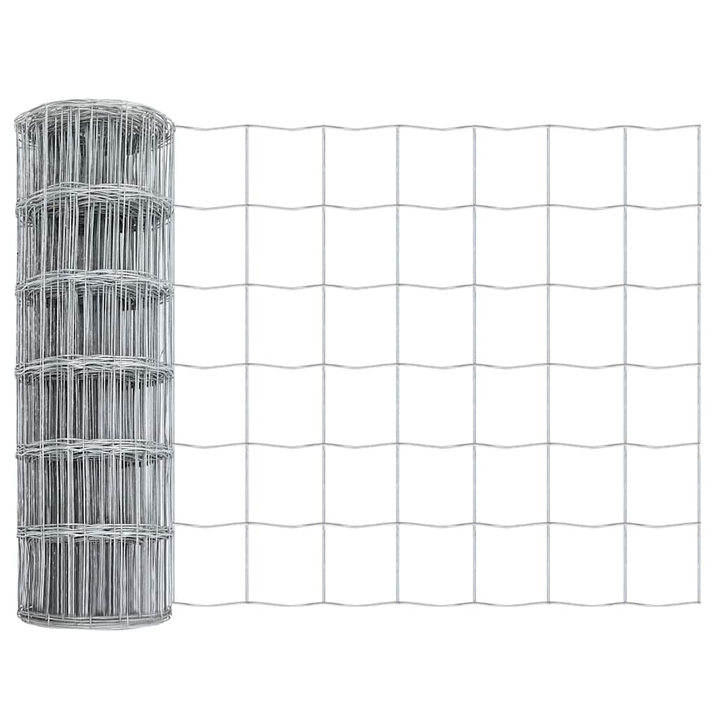 Vidaxl euro hek 0,6 x 50 m pvc-gecoat ijzer