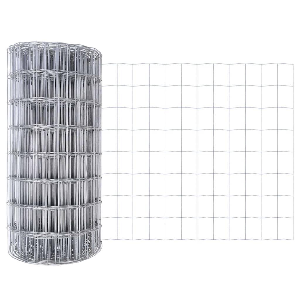 Vidaxl euro hek 0,6 x 25 m pvc-gecoat ijzer