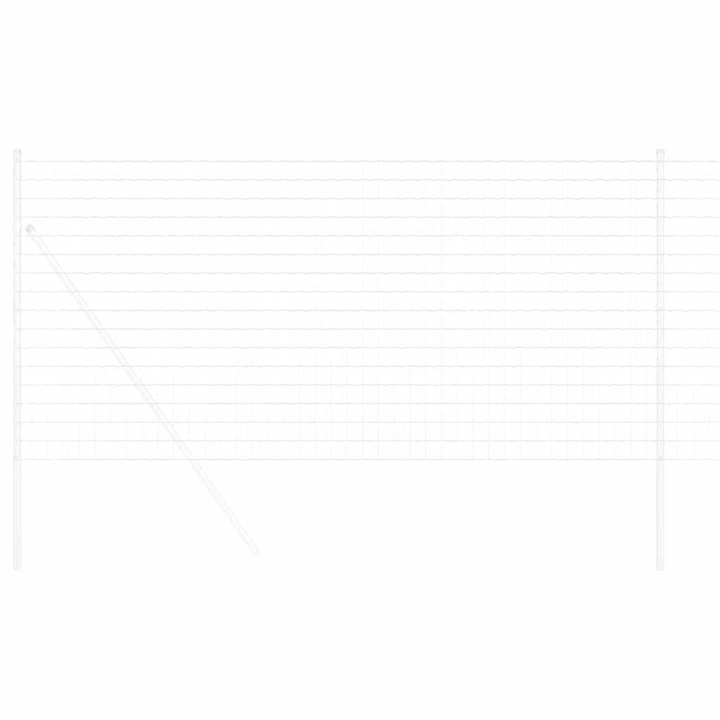 Vidaxl euro hek 1,2 x 25 m pvc-gecoat ijzer