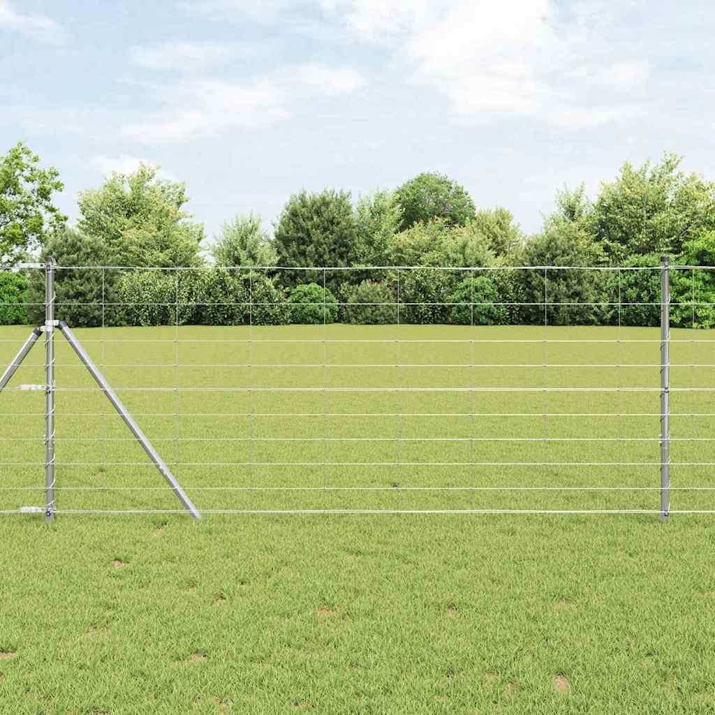 Vidaxl weidehekwerk zilver 50 x 1 m gegalvaniseerd staal