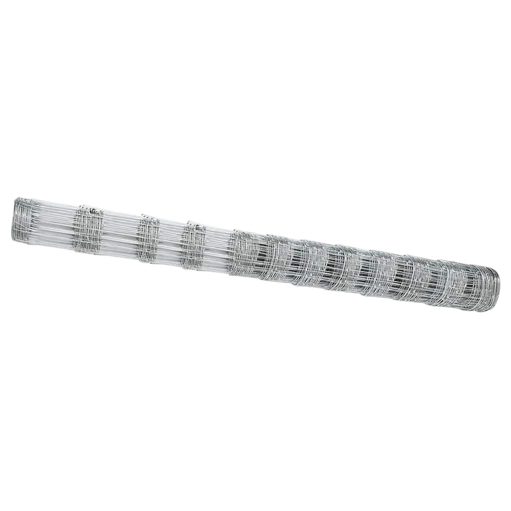 Vidaxl weidehekwerk zilver 50 x 1,4 m gegalvaniseerd staal