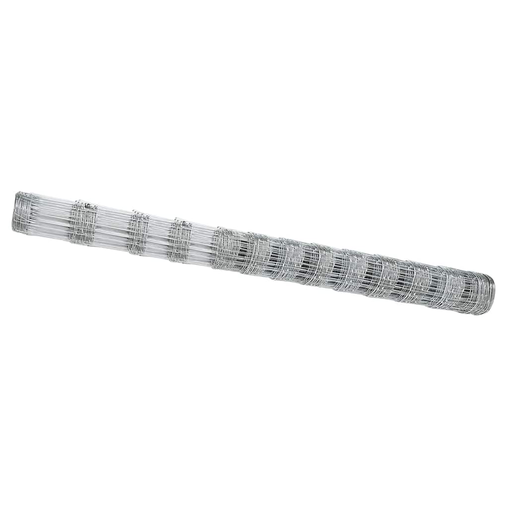 Vidaxl weidehekwerk zilver 50 x 1,5 m gegalvaniseerd staal