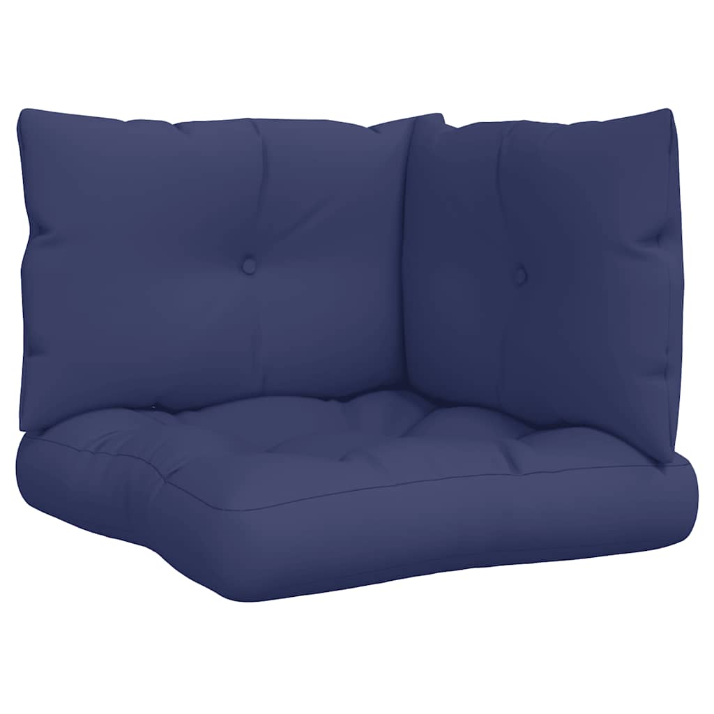 Vidaxl palletkussens 3 st oxford stof marineblauw