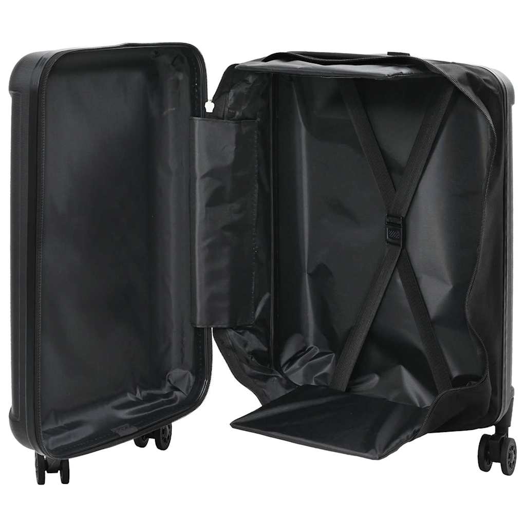 Vidaxl koffer met slot zwart 43 x 27 x 66 cm abs kunststof