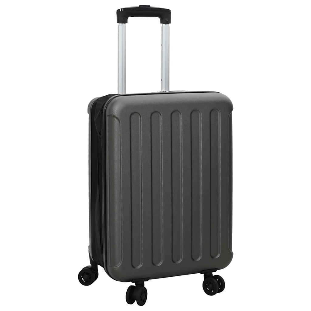Vidaxl koffer met slot donkergrijs 34 x 23 x 55.5 cm abs kunststof