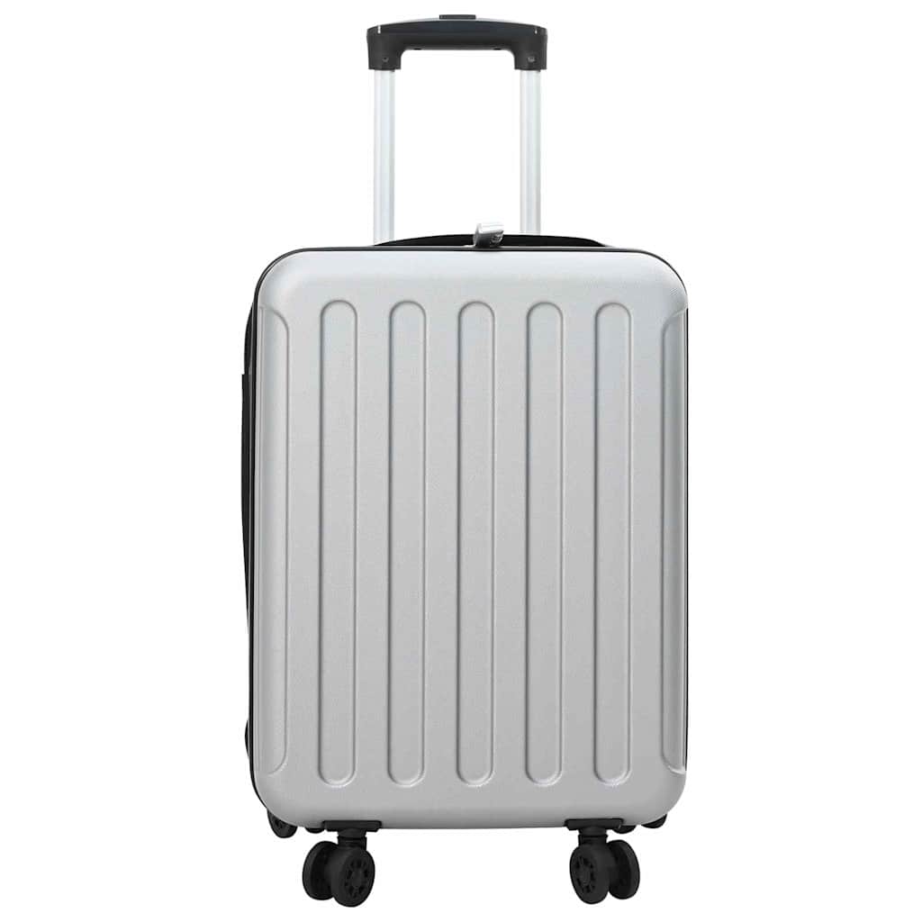 Vidaxl koffer met slot zilver 34 x 23 x 55.5 cm abs kunststof