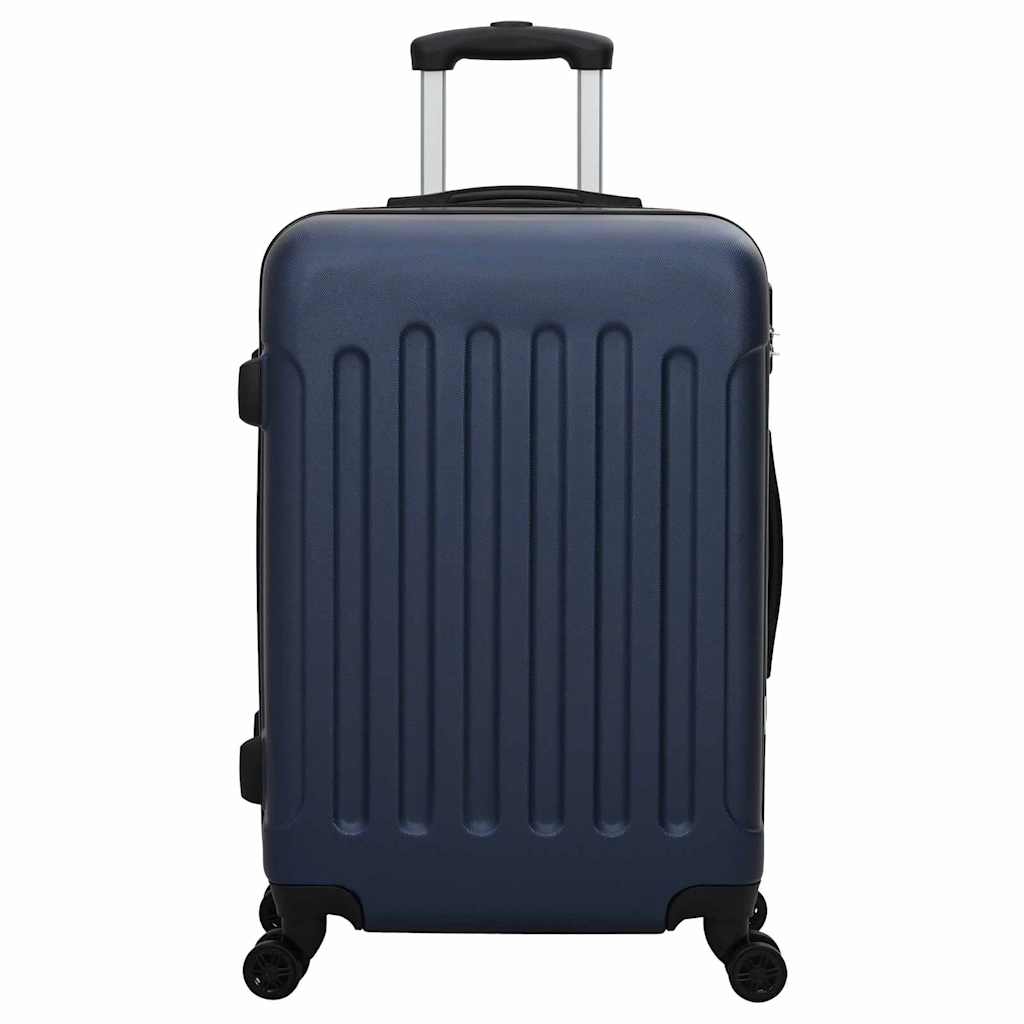 Vidaxl koffer met slot 3 pcs donkerblauw 50 x 31 x 78 cm abs kunststof