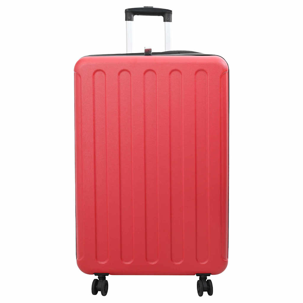 Vidaxl koffer met slot rood 50 x 30 x 76 cm abs kunststof