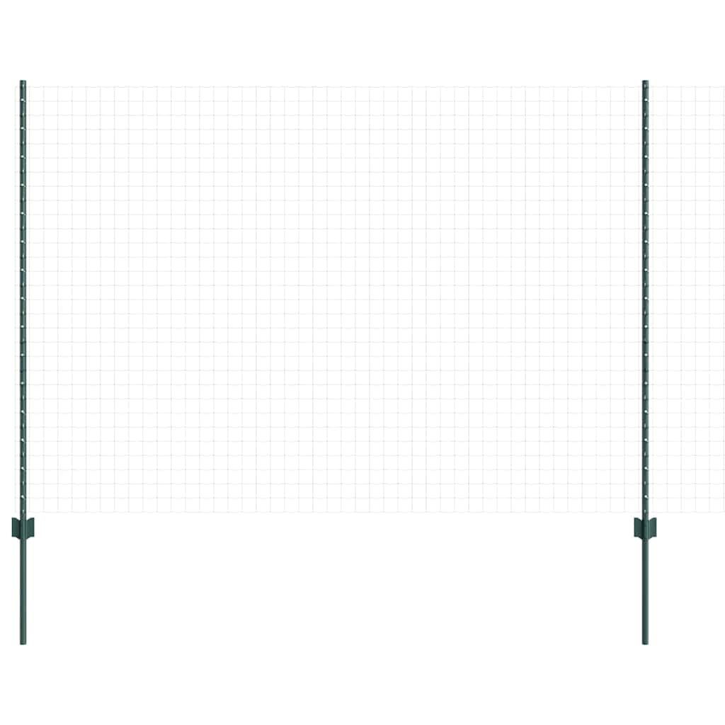 Vidaxl afrasteringspaal 11 pcs groen 150 cm staal