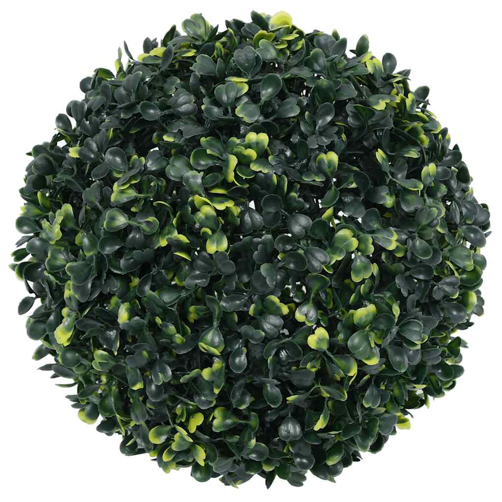 Vidaxl kunstbuxusballen met led-verlichting 2 st 45 cm groen