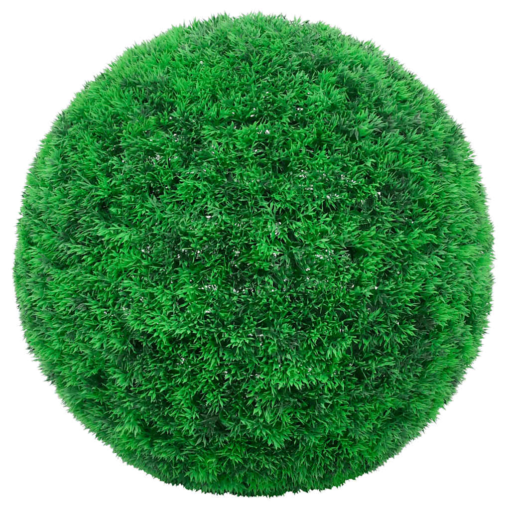 Vidaxl kunstbuxusballen met led-verlichting 2 st 27 cm groen