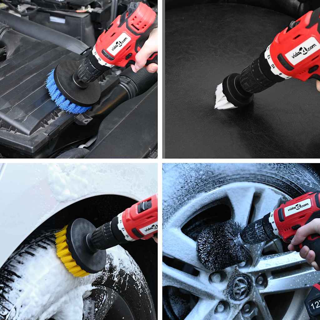 Vidaxl auto borstelset multikleur poly rattan