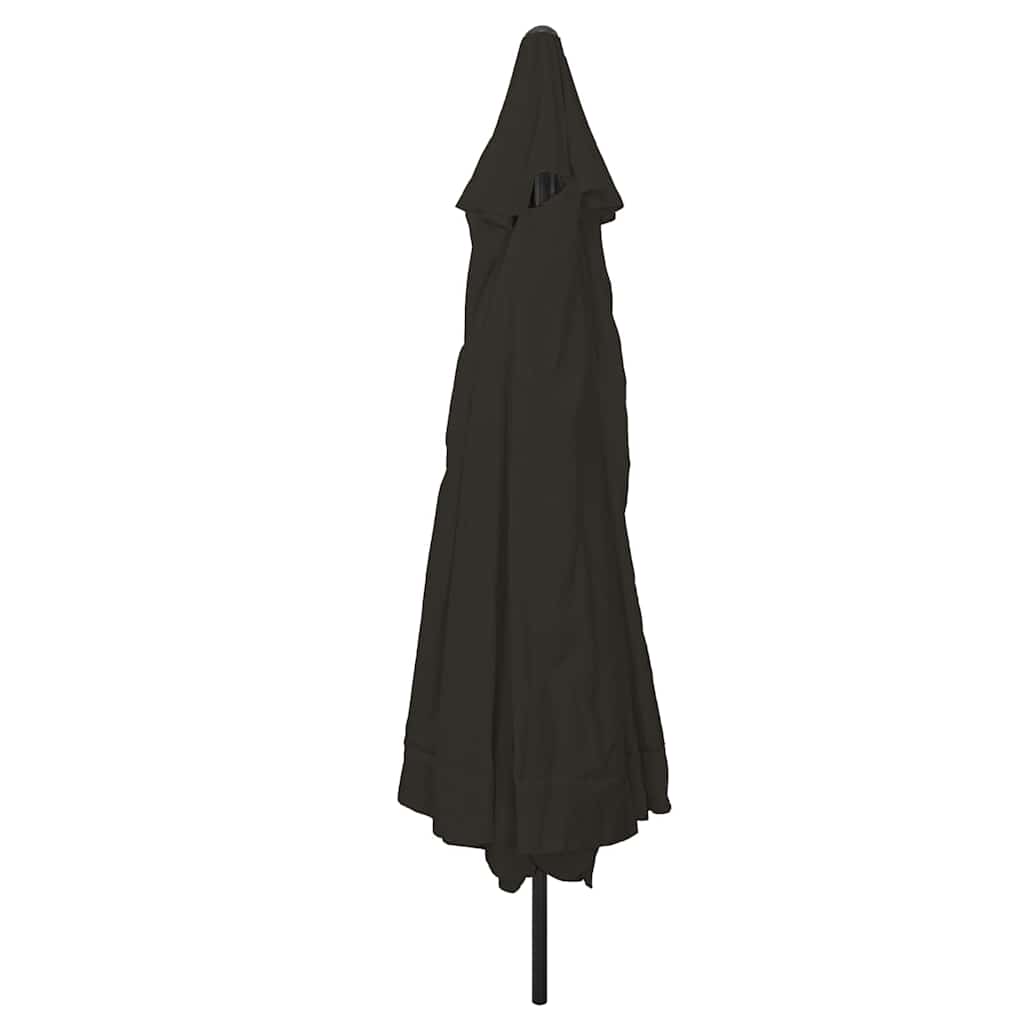 Vidaxl tuinparasol zwart 395 x 395 x 245 cm polyester en staal