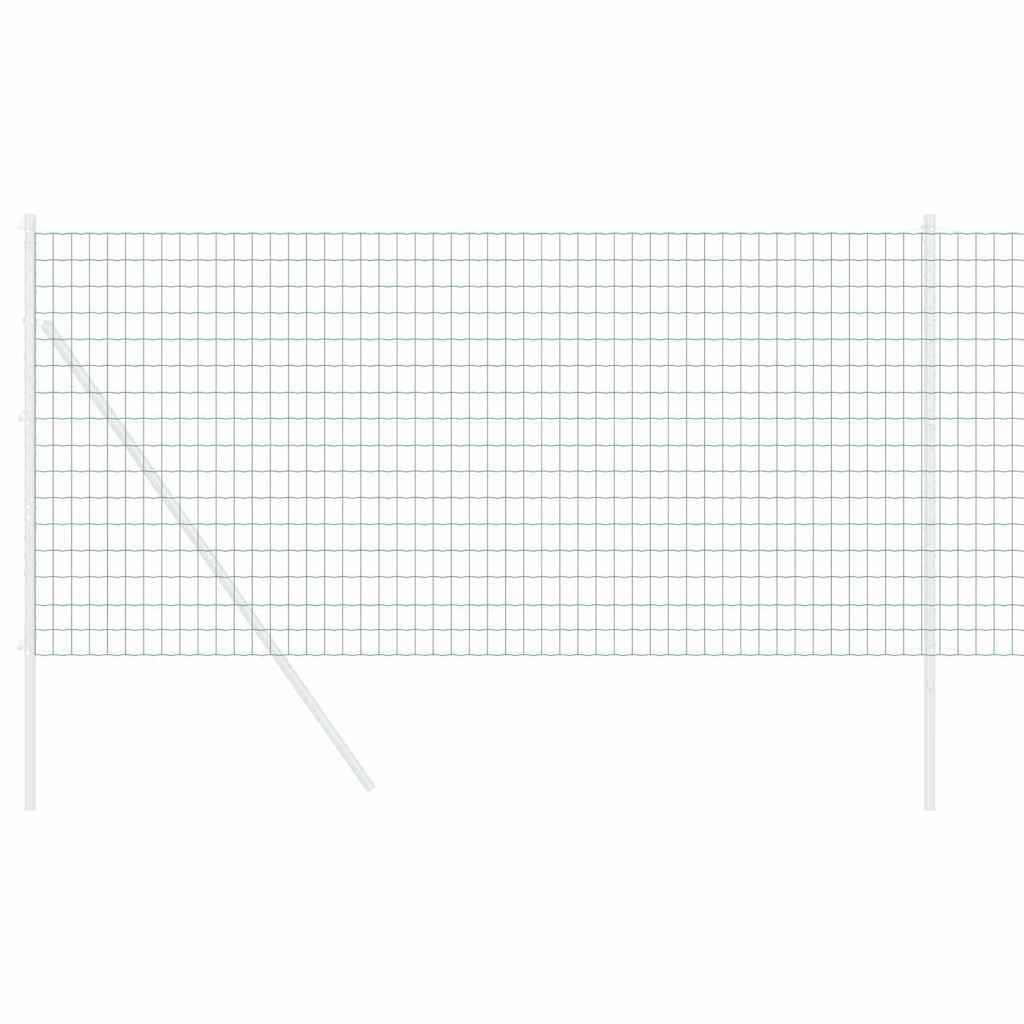 Vidaxl euro hek groen 1 x 10 m pvc-gecoat ijzer