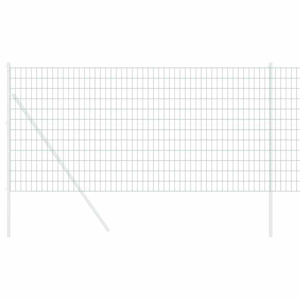 Vidaxl euro hek groen 1 x 10 m pvc-gecoat ijzer