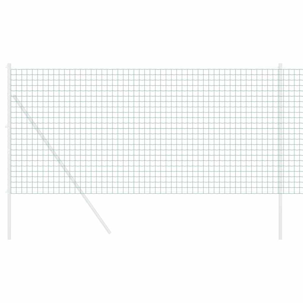 Vidaxl euro hek groen 1 x 25 m pvc-gecoat ijzer